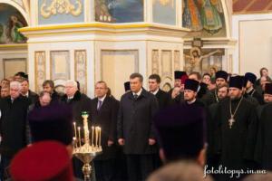 Молебен в Киево-Печерской лавре (22.01.2014)